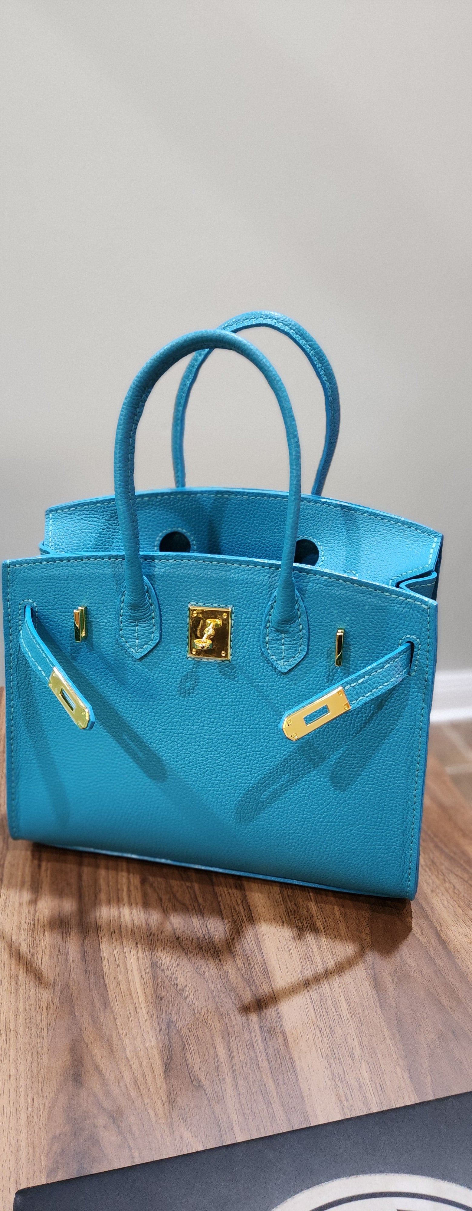 The Turquoise Heritage Satchel – 100% Hand-Saddle Stitched Italian Leather
